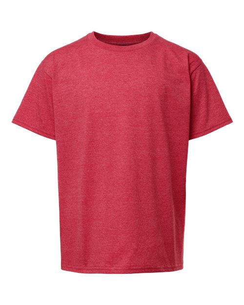 Gildan 3000B — Youth Light Cotton T-Shirt — Heather Red