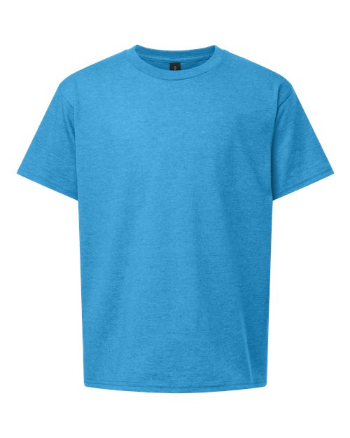 Gildan 3000B — Youth Light Cotton T-Shirt — Heather Sapphire