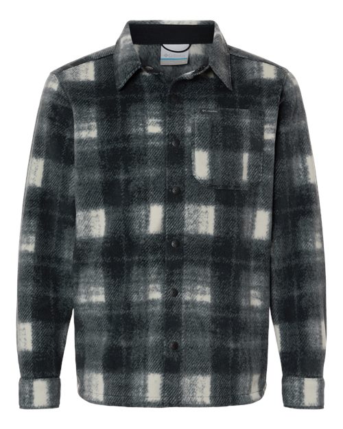 Columbia 209769 — Men's Steens Mountain™ Printed Shirt Jacket II — Chalk Omblur