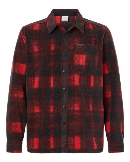 Columbia 209769 — Men's Steens Mountain™ Printed Shirt Jacket II — Sail Red Omblur