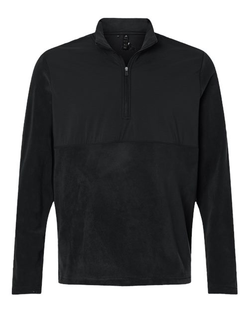 Adidas A2020 — Men's Ultimate365 Cozy Quarter-Zip Pullover — Black