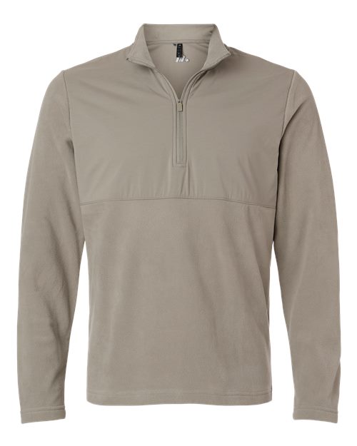 Adidas A2020 — Men's Ultimate365 Cozy Quarter-Zip Pullover — Putty Beige