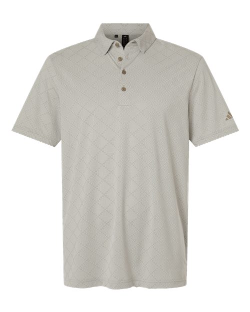Adidas A2014 — Men's Ultimate365 Jacquard Polo — Putty Beige/ White