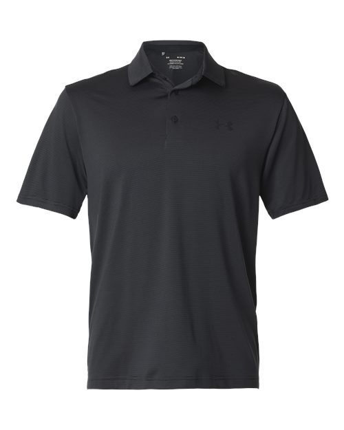 Under Armour 1378676 — Men's Playoff 3.0 Stripe Polo — Black/ Pitch Grey