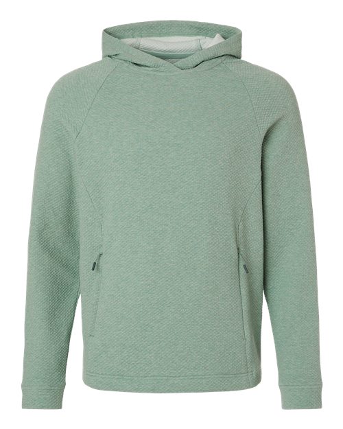 North End NE729 — Men's Spirit Textured Hooded Pullover — Sage Green Heather