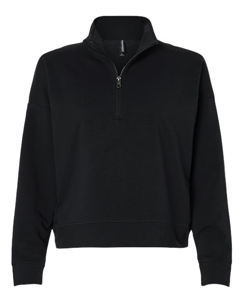 Independent Trading Co. EXP15WPQ — Women's Perform Quarter-Zip Pullover — Black