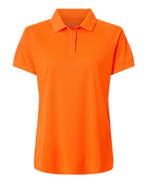 Harriton M208W — Women's Charge Snag and Soil Protect Polo — Safety Orange