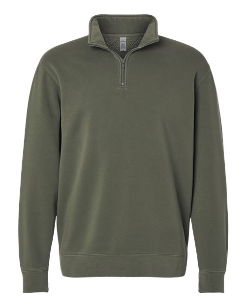 Independent Trading Co. PRM4600QZ — Unisex Pigment-Dyed Quarter-Zip Pullover — Pigment Army