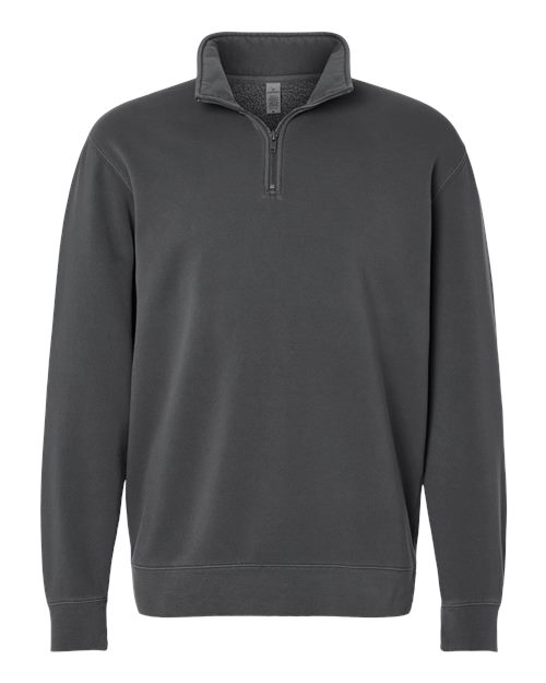 Independent Trading Co. PRM4600QZ — Unisex Pigment-Dyed Quarter-Zip Pullover — Pigment Black