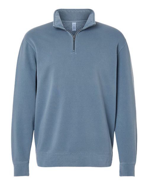 Independent Trading Co. PRM4600QZ — Unisex Pigment-Dyed Quarter-Zip Pullover — Pigment Slate Blue