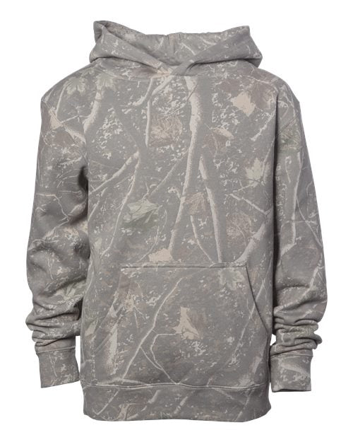 Independent Trading Co. SS4001Y — Youth Midweight Hooded Sweatshirt — Deadwood Tree Camo