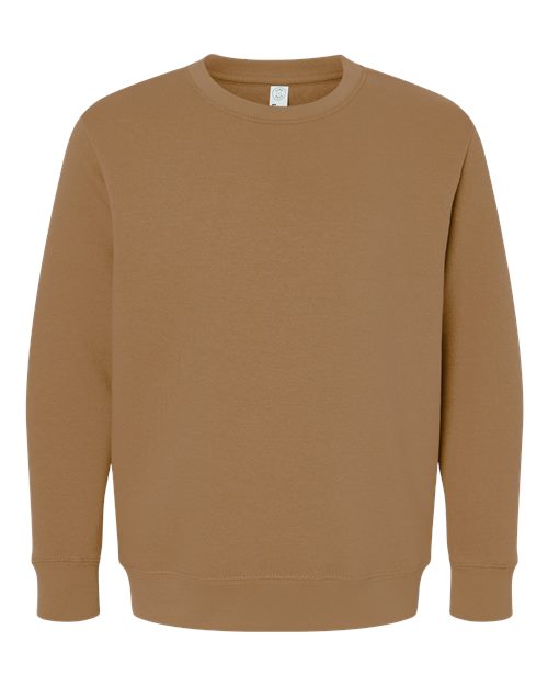 LAT 2225 — Youth Elevated Fleece Crewneck Sweatshirt — Coyote Brown