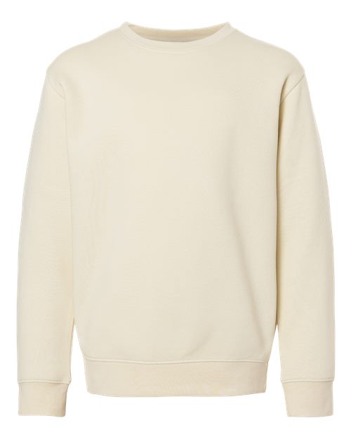 LAT 2225 — Youth Elevated Fleece Crewneck Sweatshirt — Natural