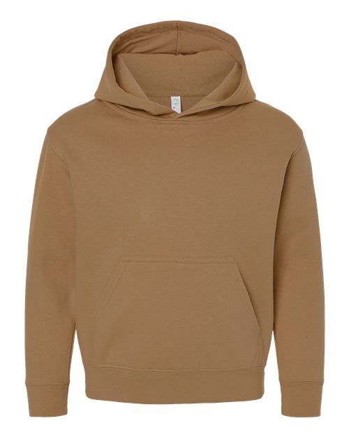 LAT 2296 — Youth Fleece Hoodie Sweatshirt — Coyote Brown