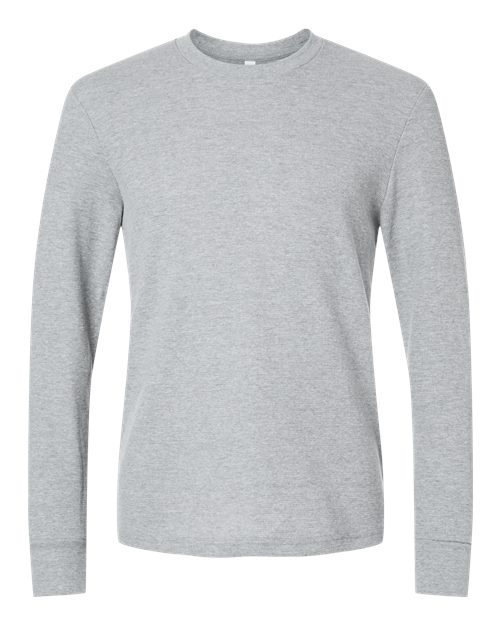 Next Level 8211 — Unisex Ideal Thermal Long Sleeve T-Shirt — Heather Grey