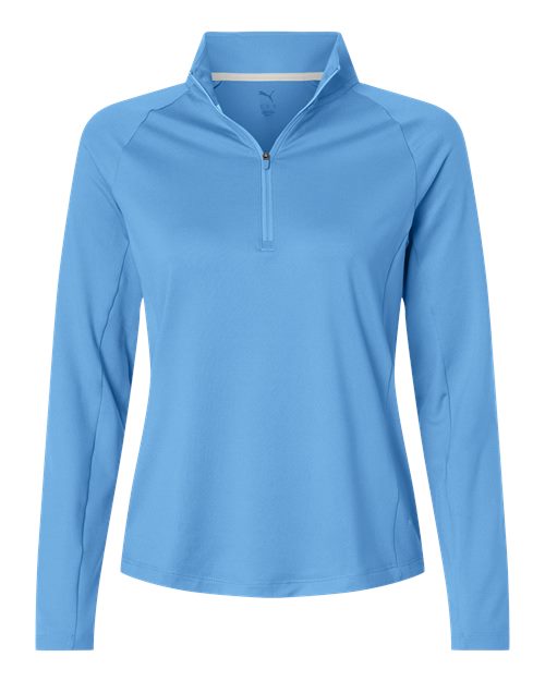 Puma Golf 629449 — Women's Pure 2.0 Quarter-Zip — Team Light Blue