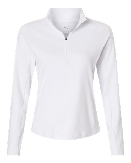 Puma Golf 629449 — Women's Pure 2.0 Quarter-Zip — White Glow