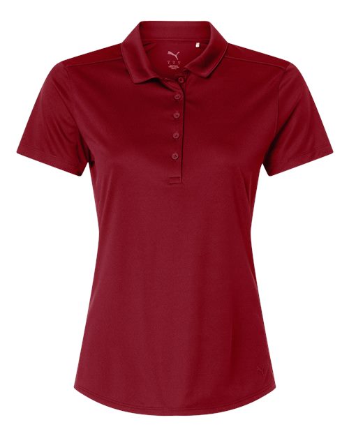 Puma Golf 629944 — Womens Pure 2.0 Polo — Dark Crimson