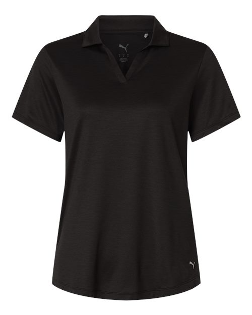 Puma Golf 631051 — Womens Icon Heather Polo — Puma Black Heather