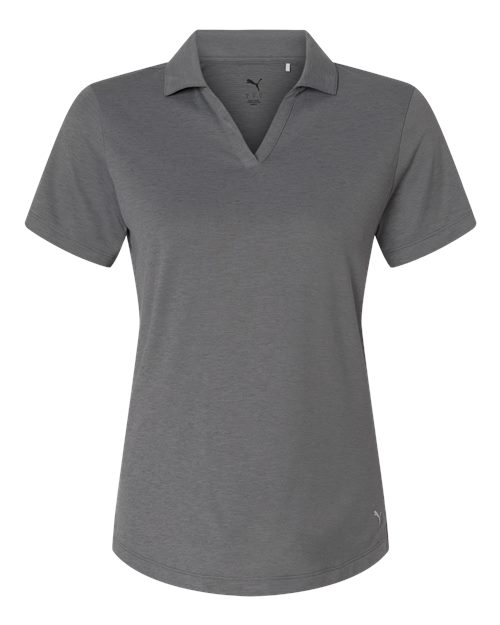 Puma Golf 631051 — Womens Icon Heather Polo — Slate Sky Heather