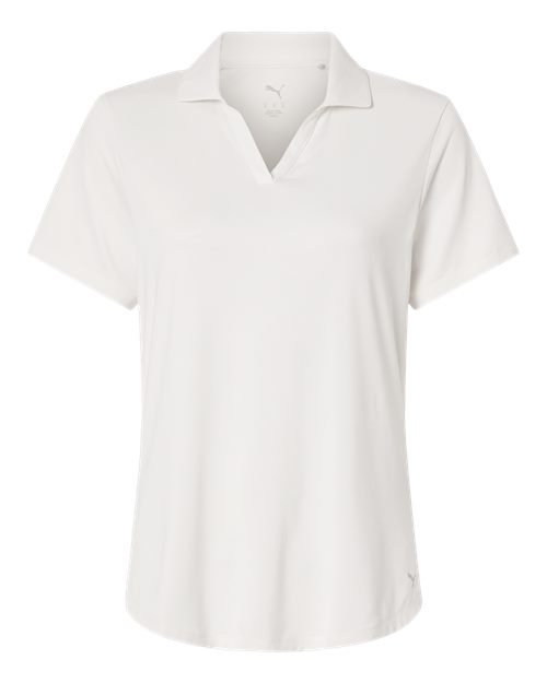 Puma Golf 631051 — Womens Icon Heather Polo — Warm White Heather