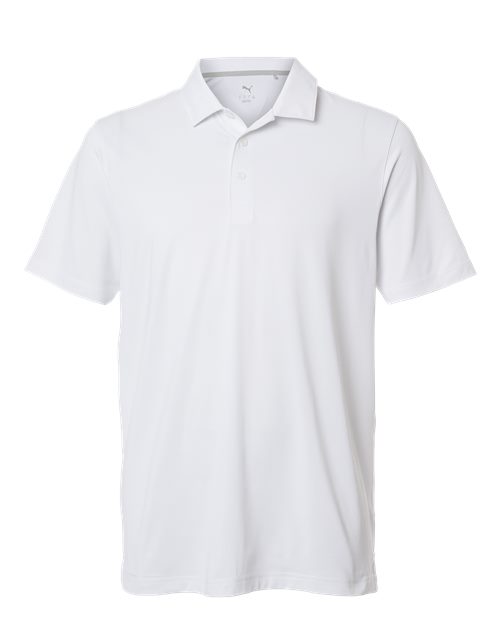 Puma Golf 631055 — Men's Icon Polo 2.0 — White Glow