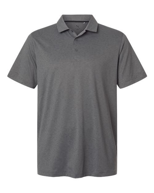Puma Golf 631057 — Men's Icon Heather Polo 2.0 — Slate Sky Heather