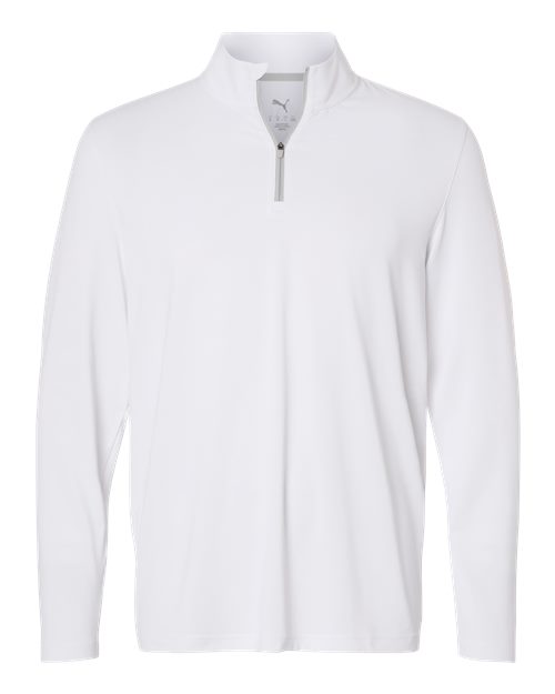 Puma Golf 631059 — Men's Icon 2.0 Quarter-Zip — White Glow