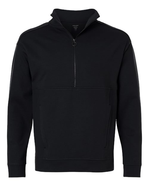 North End NE220 — Men's Mantra Half-Zip Ottoman Pullover — Black