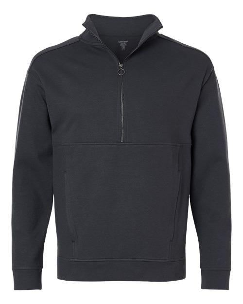 North End NE220 — Men's Mantra Half-Zip Ottoman Pullover — Carbon