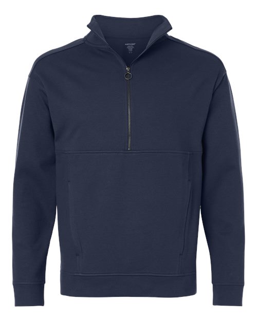 North End NE220 — Men's Mantra Half-Zip Ottoman Pullover — Classic Navy