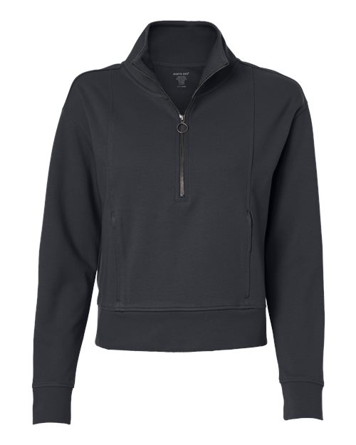 North End NE220W — Women's Mantra Half-Zip Ottoman Pullover — Carbon
