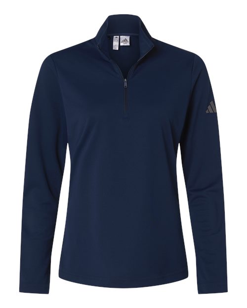 Adidas A400 — Women's Lightweight Quarter-Zip Pullover — Collegiate Navy