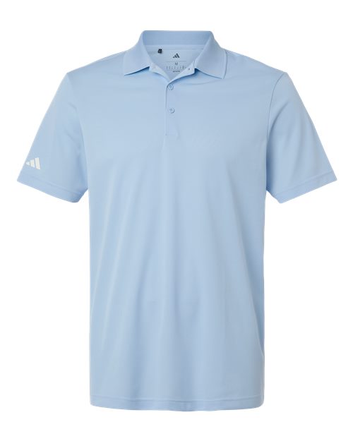 Adidas A430 — Men's Performance Piqué Polo — Glow Blue