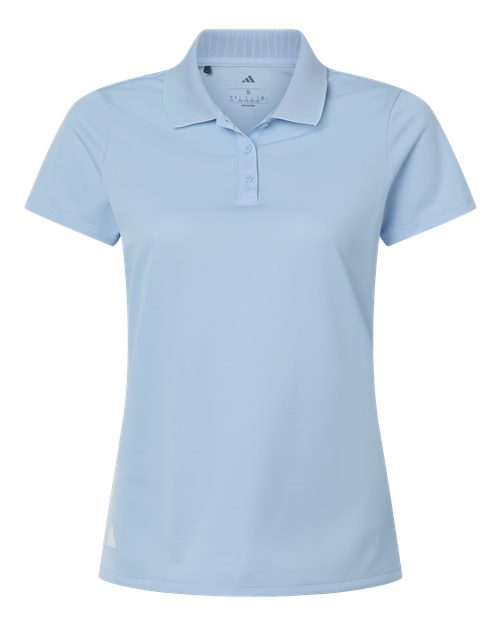Adidas A431 — Women's Performance Piqué Polo — Glow Blue