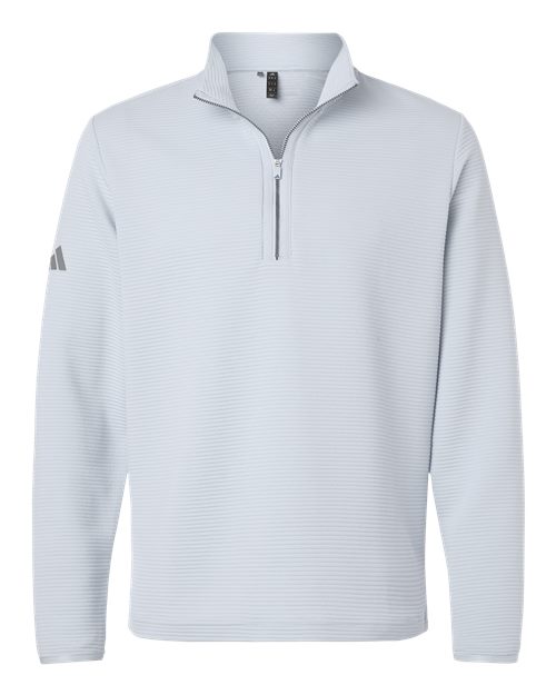Adidas A588 — Men's Spacer Quarter-Zip Pullover — Halo Blue