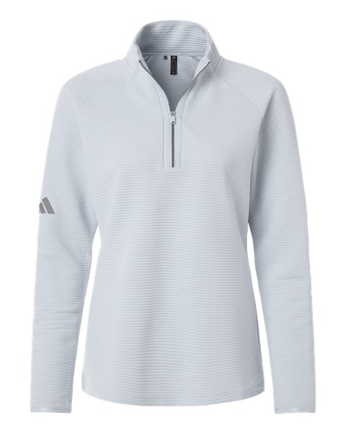 Adidas A589 — Women's Spacer Quarter-Zip Pullover — Halo Blue