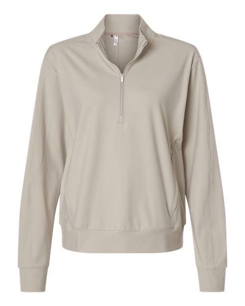 Adidas A1002 — Women's Ultimate365 Quarter-Zip Pullover — Wonder Alumina