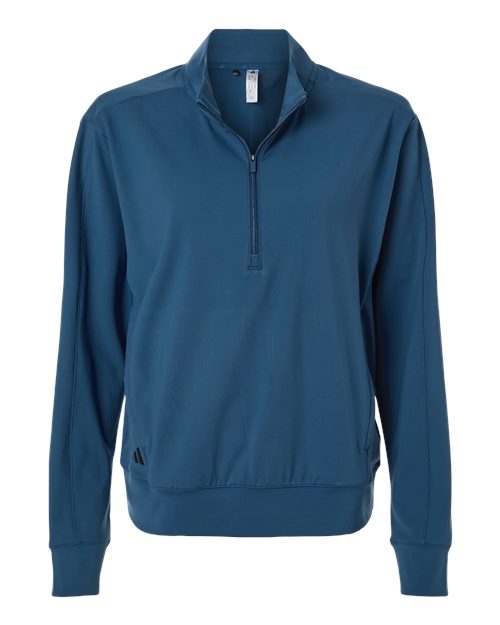 Adidas A1002 — Women's Ultimate365 Quarter-Zip Pullover — Dusky Petrol