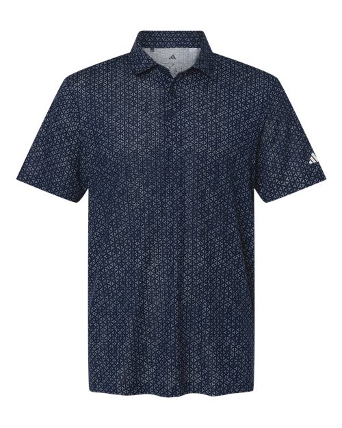 Adidas A2023 — Men's Ultimate365 Mesh Tango Print Climacool Polo — Collegiate Navy/ White