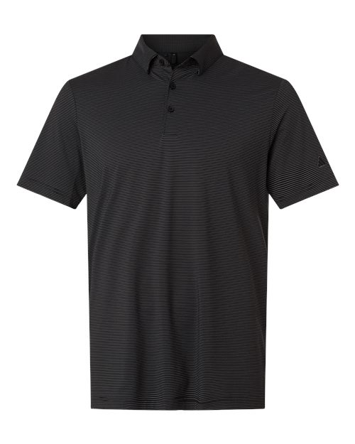 Adidas A2026 — Men's Ultimate365 Pencil Stripe Climacool Polo — Carbon/ Black