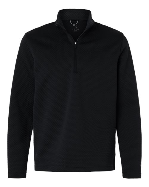Puma Golf 638595 — Men's Pebble Quarter-Zip Pullover — Puma Black