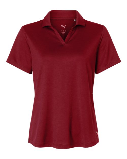 Puma Golf 631050 — Women's Icon Polo 2.0 — Dark Crimson