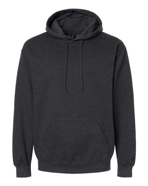 Gildan SF500 — Unisex Softstyle® Midweight Hooded Sweatshirt — Heather Black