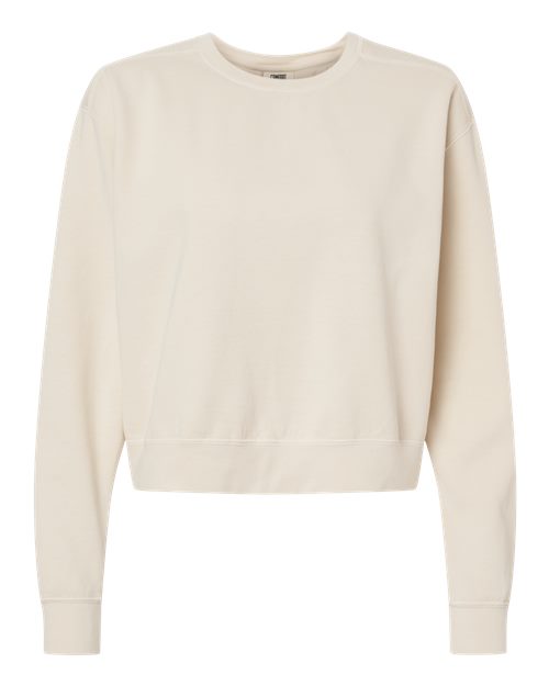 Comfort Colors 1566L — Women's Garment-Dyed Mid-Length Crewneck Sweatshirt — Ivory