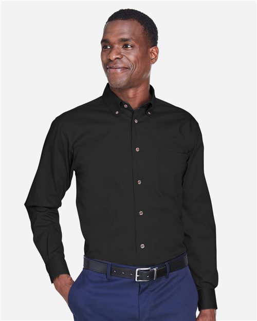 Harriton M500 — Men's Easy Blend™ Twill Shirt — main view