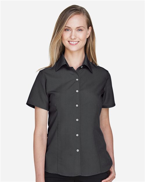 Harriton M560W — Women's Barbados Textured Camp Shirt — main view