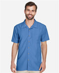 Harriton M560 — Men's Barbados Textured Camp Shirt — main view