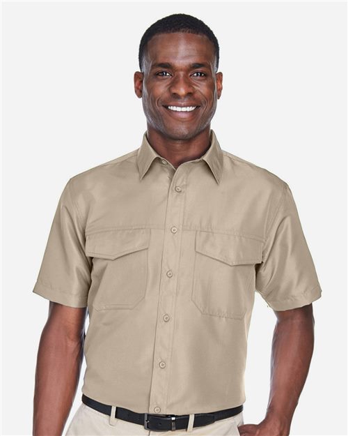 Harriton M580 — Men's Key West Short Sleeve Performance Staff Shirt — main view
