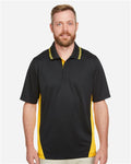 Harriton M386 — Men's Flash Snag Protection Plus IL Colorblock Polo — main view